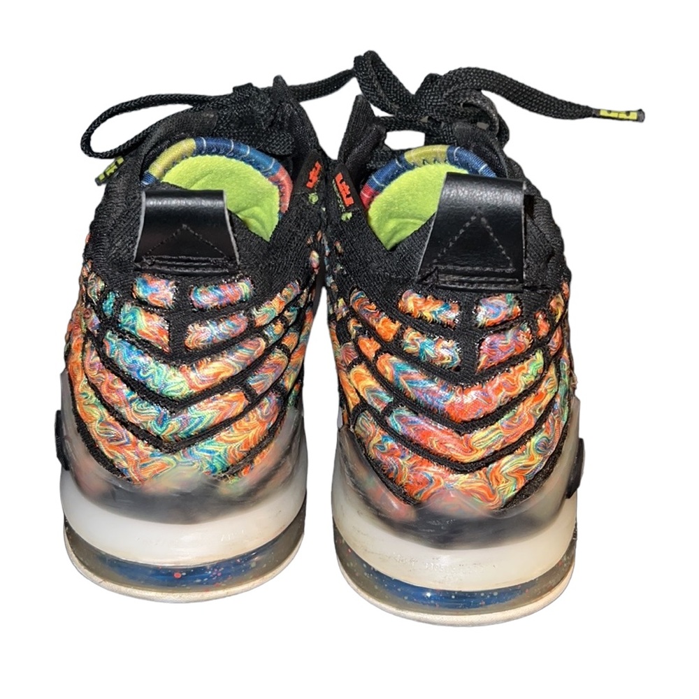 Men’s Nike Air Zoom James Lebron 17 James Gang Multicolored Basketball Shoe - Picture 3 of 11